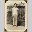 Hiro in the garden (ddr-densho-542-529)