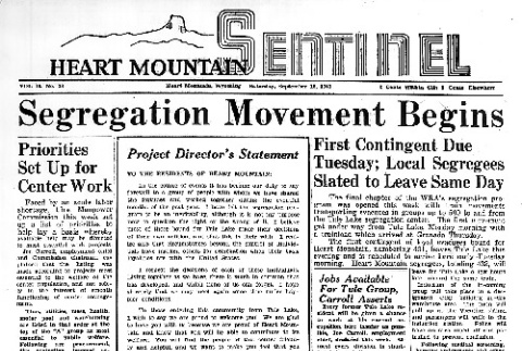 Heart Mountain Sentinel Vol. II No. 38 (September 18, 1943) (ddr-densho-97-146)