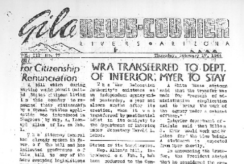Gila News-Courier Vol. III No. 77 (February 17, 1944) (ddr-densho-141-232)
