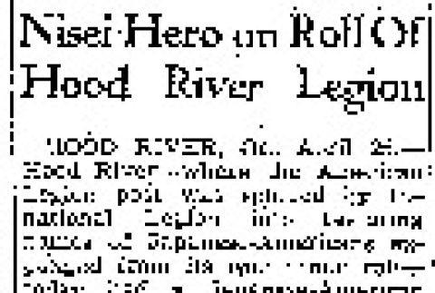 Nisei Hero on Roll Of Hood River Legion (April 25, 1945) (ddr-densho-56-1114)