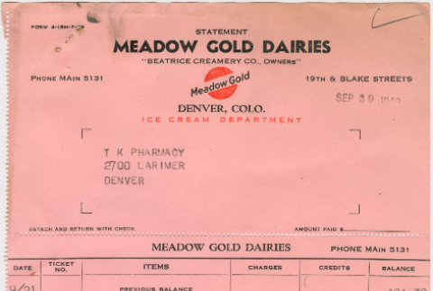 Invoice from Meadow Gold Dairies (ddr-densho-319-544)