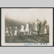 group on suspension bridge (ddr-densho-378-464)