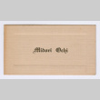 Midori Ochi's graduation name card (ddr-densho-550-104)