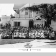 Large group photo outside building (ddr-ajah-3-190)