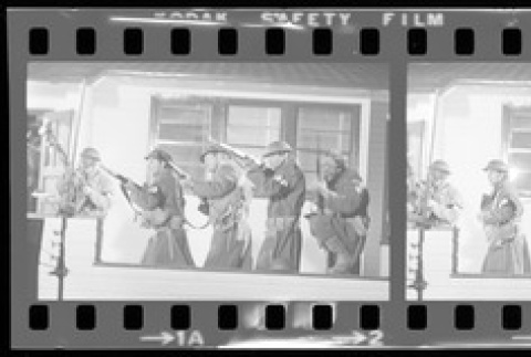 Negative film strip for Farewell to Manzanar scene stills (ddr-densho-317-174)