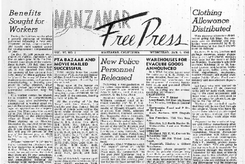 Manzanar Free Press Vol. III No. 2 (January 6, 1943) (ddr-densho-125-92)