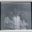 Photograph of Irene Gavigan and Morse and Christine Little at Manzanar (ddr-csujad-47-286)