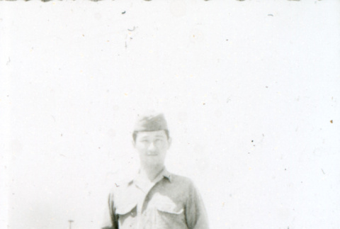 Standing soldier (ddr-densho-1007-785)