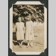 two girls in yard (ddr-densho-378-489)