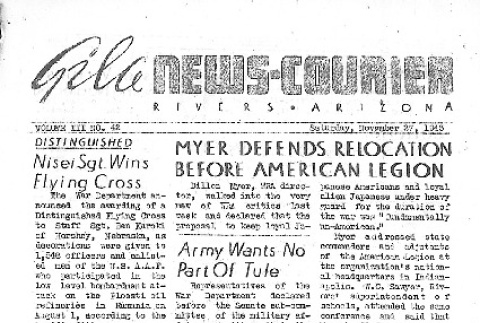 Gila News-Courier Vol. III No. 42 (November 27, 1943) (ddr-densho-141-194)