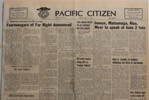 Pacific Citizen, Vol. 56, No. 20 (May 17, 1963) (ddr-pc-35-20)