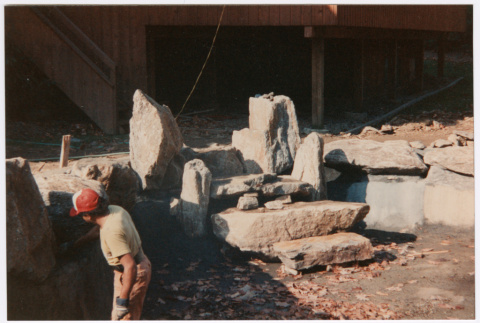 Mendoza pool under construction (ddr-densho-377-2342)