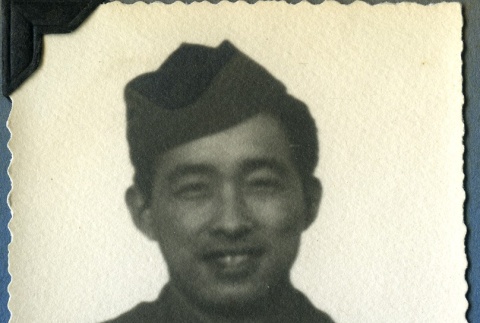 Military portrait of Tom Fukuoka (ddr-densho-22-58)