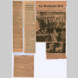 Four articles about President Truman honoring 442nd (ddr-densho-539-111)