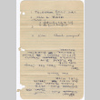 Notes for telegram re: Funeral arrangements (ddr-densho-329-612)