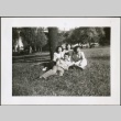 A group of friends in a park (ddr-densho-298-186)