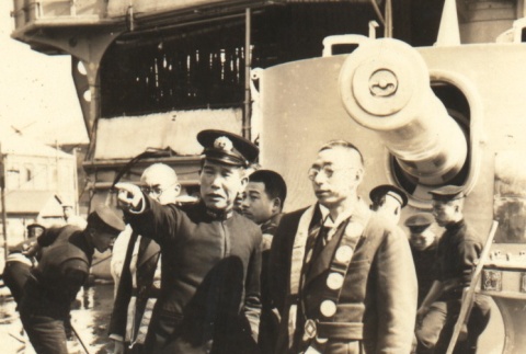 Kocho Otani talking with a Navy leader (ddr-njpa-4-1894)