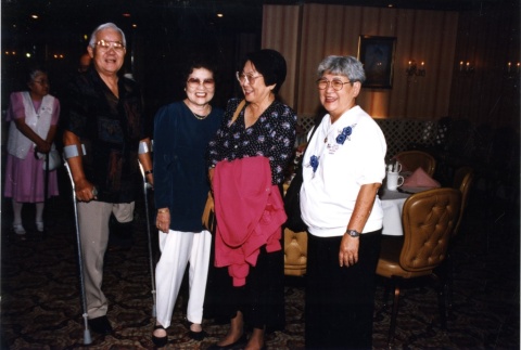 [Mini-reunion, Jerry Ayabe and Mrs. Ayabe, Yayo Inaba] (ddr-csujad-1-91)