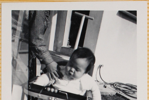 Susan Shiomi in stroller (ddr-densho-522-133)