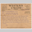 Telegram from Thomas Rockrise to Agnes Rockrise (ddr-densho-335-205)