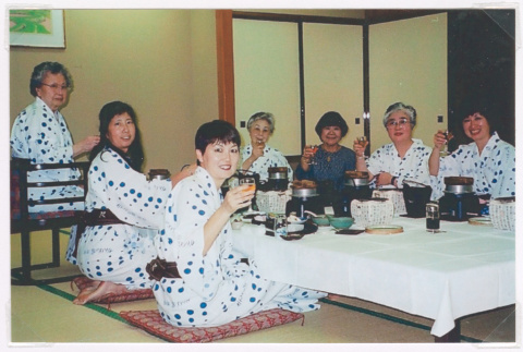 Matsutake Dinner with family (ddr-densho-477-778)