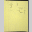 Miscellaneous timing notes (ddr-densho-1007-1431)