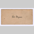 Ed Stepner's graduation name card (ddr-densho-550-113)