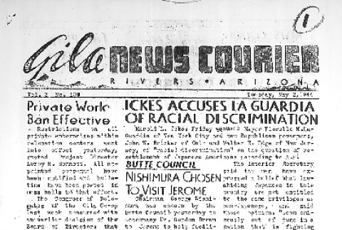 Gila News-Courier Vol. 3 No. 109 (May 2, 1944) (ddr-densho-141-265)