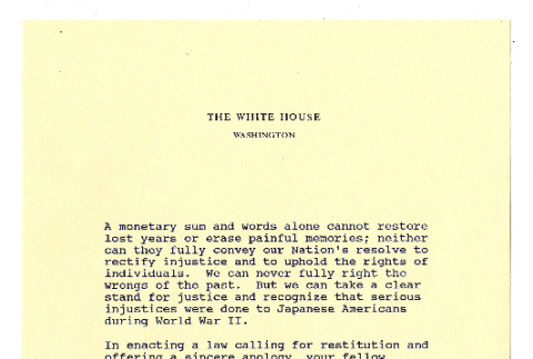 Letter from the White House (ddr-csujad-42-155)