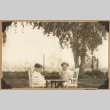 Two toddlers at a table (ddr-densho-542-167)