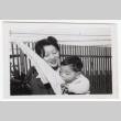 Tamako Tokuda holding child (ddr-densho-383-468)
