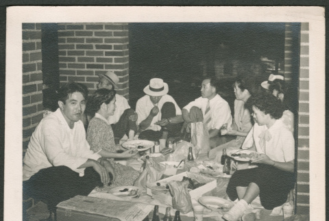 Group at picnic (ddr-densho-293-136)