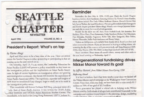 Seattle Chapter, JACL Reporter, Vol. 33, No. 4, April 1996 (ddr-sjacl-1-435)
