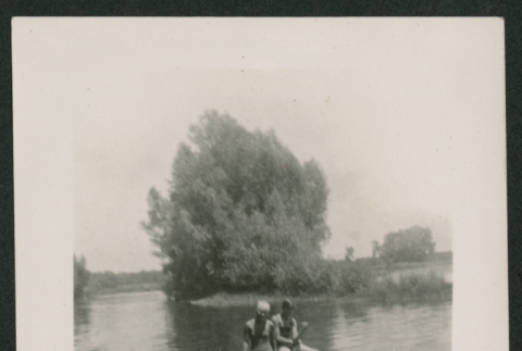 4 people swimming (ddr-densho-378-797)