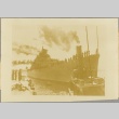 The USS Phoenix pulling into a dock (ddr-njpa-13-127)