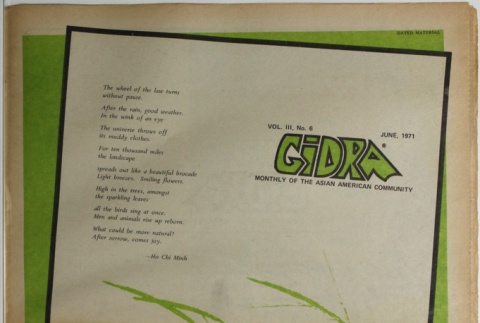 Gidra, Vol. III, No. 6 (June 1971) (ddr-densho-297-26)
