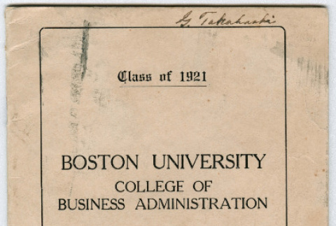 Class of 1921 Class Day Addresses, Boston College (ddr-densho-355-74)