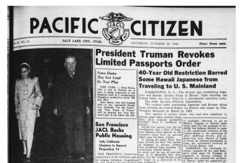 The Pacific Citizen, Vol. 27 No. 17 (October 23, 1948) (ddr-pc-20-42)