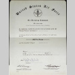 United States Air Force diploma (ddr-densho-321-364)
