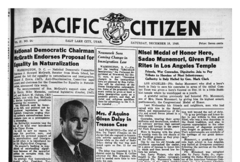The Pacific Citizen, Vol. 27 No. 24 (December 18, 1948) (ddr-pc-20-50)