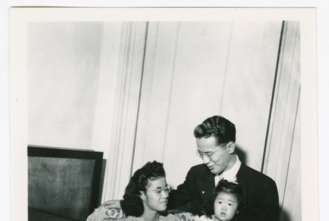 Couple with baby (ddr-densho-1007-296)