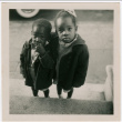 Two children standing on steps (ddr-densho-426-1396)