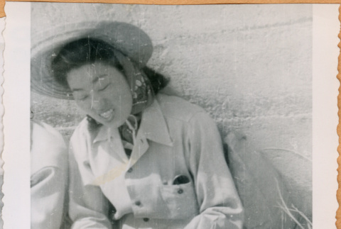 Martha Murata at picnic (ddr-densho-493-79)