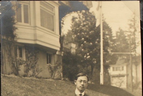 Issei man at house of Japanese Consul General (ddr-densho-259-553)