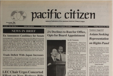 Pacific Citizen, Vol. 104, No. 3 (January 23, 1987) (ddr-pc-59-3)