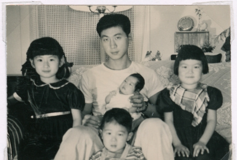 Saburo Nakahara with nieces and nephews (ddr-densho-477-227)