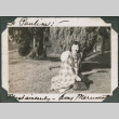 Woman sitting on lawn (ddr-densho-316-368)