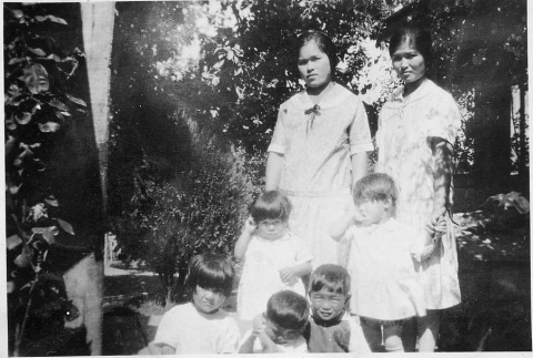[Mrs. Taniguchi and family group] (ddr-csujad-56-275)