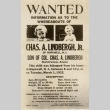 Wanted poster regarding the kidnapping of Charles Lindbergh, Jr. (ddr-njpa-1-1185)