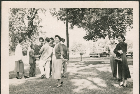 Group in park (ddr-densho-293-150)